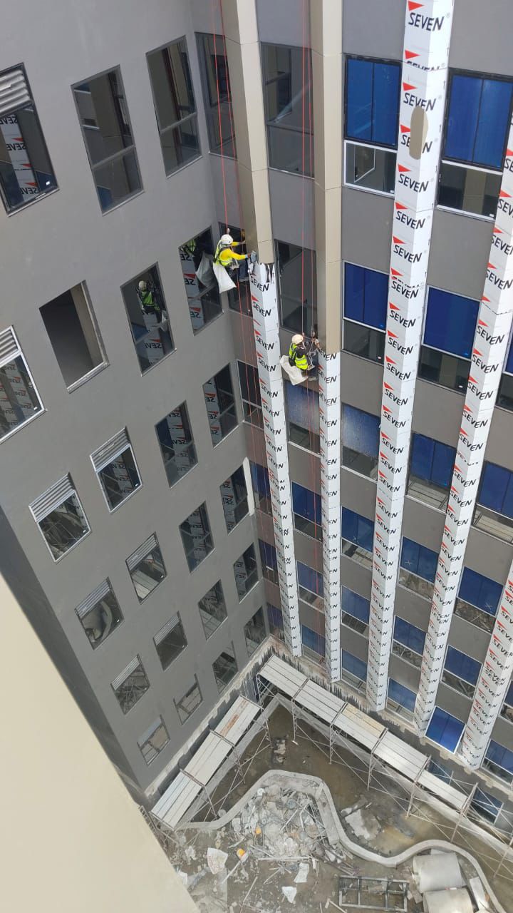 Building facade work 13