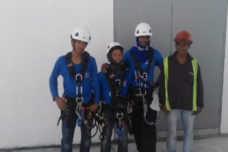 Corporate high-rise maintenance team